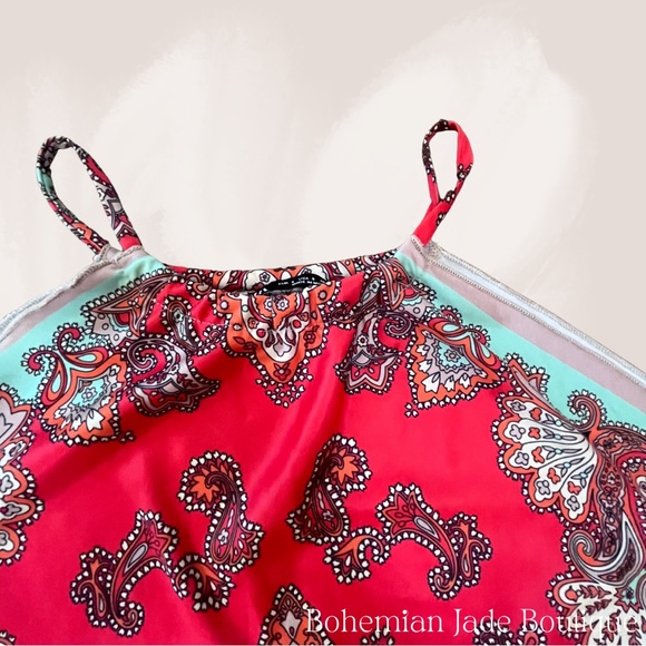 Zara Boho Scarf Tank Top Women’s Small - Picture 4 of 5